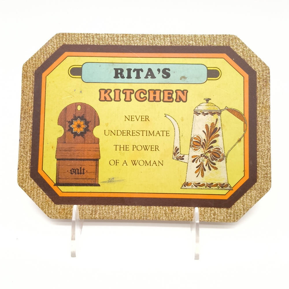Tell Rita I Found Her Hot Mat!! Vintage 1980s Contenova Hot Mat